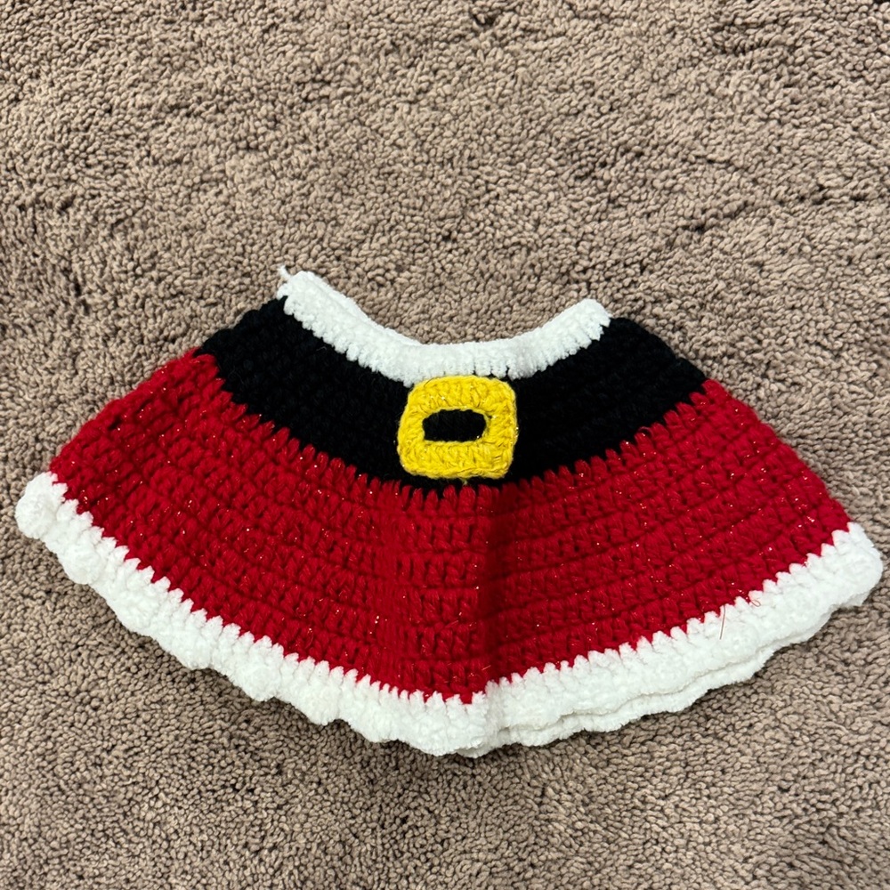 Never worn stitched Christmas skirt 0-6mos